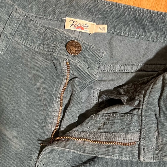 Faherty Julianne Corduroy Pants Blue Size 26 - Picture 6 of 15